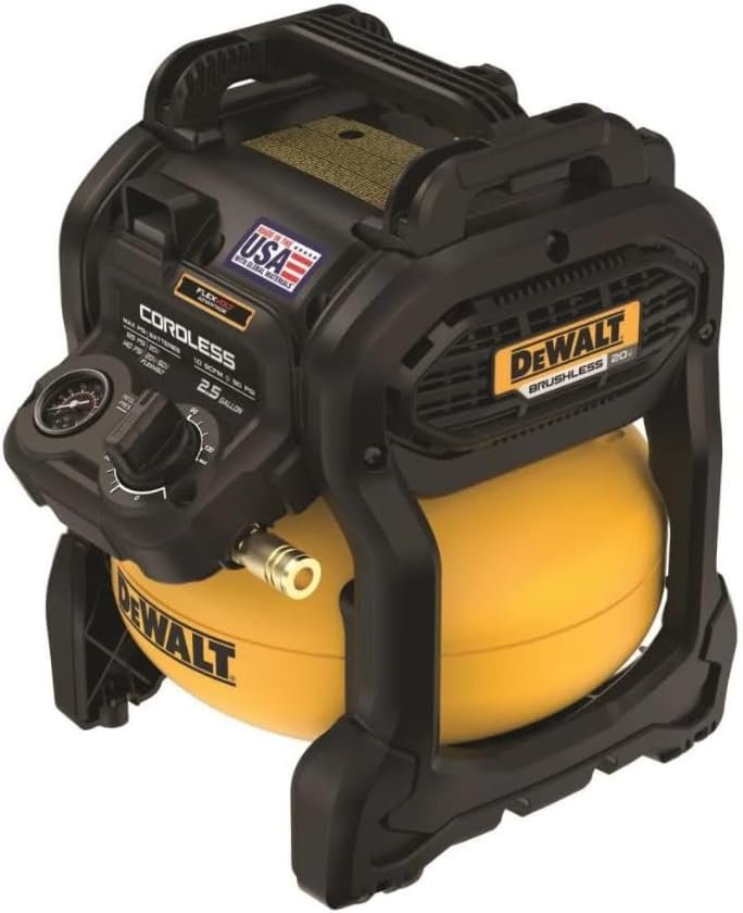 DEWALT 20V MAX 2-1/2 Gallon Cordless Air Compressor, Bare Tool Only (DCC2520B)