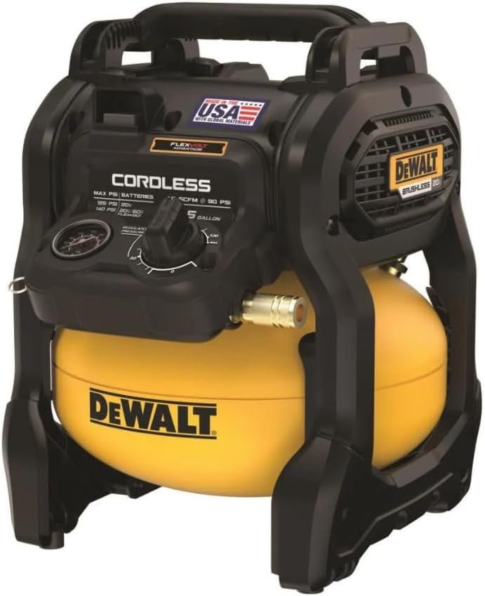 DEWALT 20V MAX 2-1/2 Gallon Cordless Air Compressor, Bare Tool Only (DCC2520B)