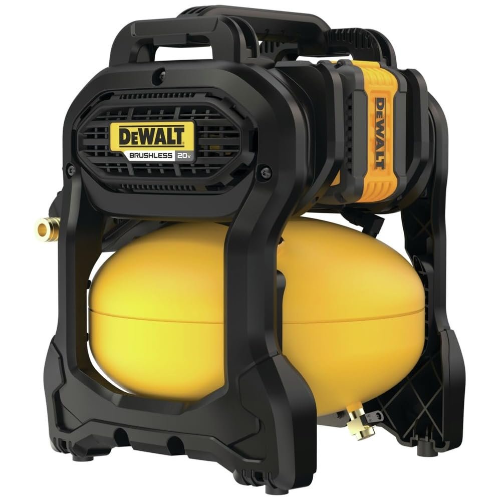 DEWALT 20V MAX* Portable Cordless Air Compressor Kit, 2.5 Gallons, 140 PSI, Brushless with Battery  Charger (DCC2520T1)