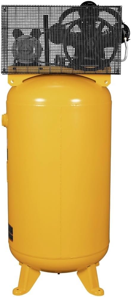DEWALT 80 Gallon Vertical Air Compressor, 4.7 HP, 155 Max PSI, Single Stage, Oil Lubricated - Premium 80 Gallon Air Compressor for High Performance - Reliable Single Stage Air Compressor