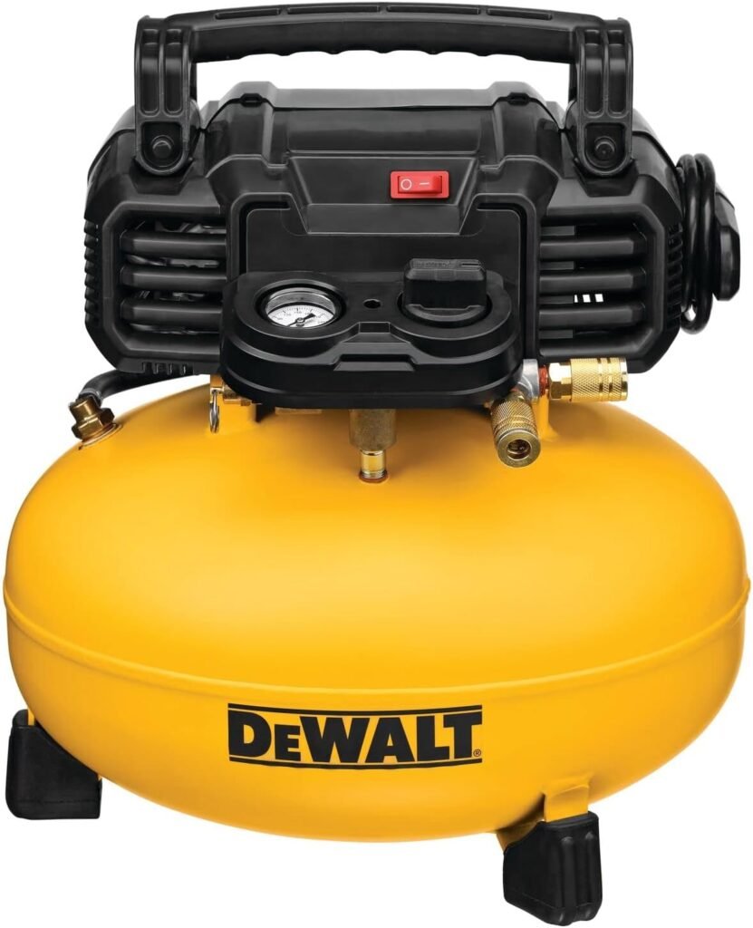 Dewalt DWFP1KITR 18 Gauge Brad Nailer and 6 Gallon Oil-Free Pancake Air Compressor Combo Kit (Renewed)