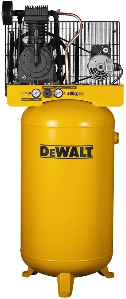 DEWALT DXCMV5048055 Two-Stage Cast Iron Industrial Air Compressor, 80-Gallon