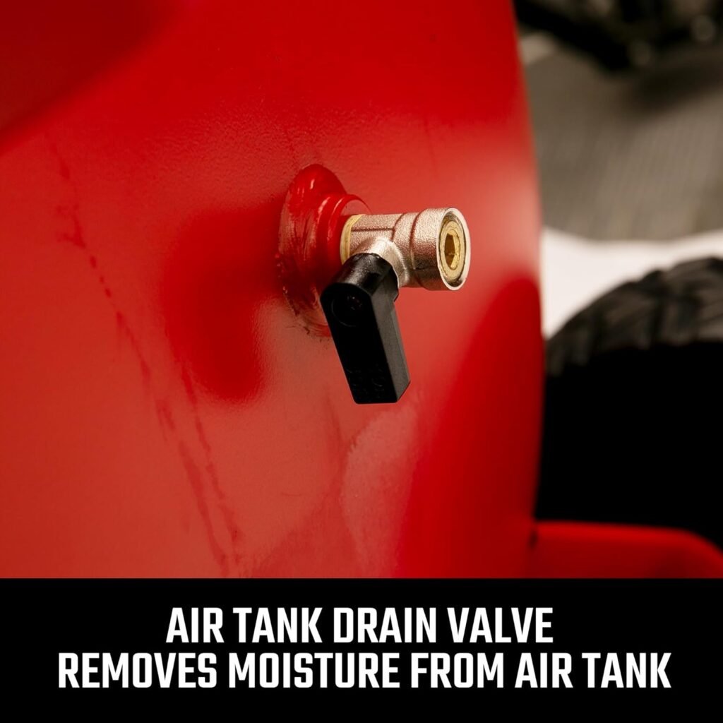 Craftsman Compressor，26 Gallon Portable Air Compressor 1.8HP 5 CFM@90PSI Oil Free Air Compressor Tank, Max 150 PSI Pressure Powerful High Capacity Air Compressor, Vertical CMXECXA3332643