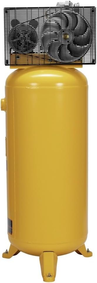 DEWALT 60 Gallon Vertical Air Compressor, Stationary, 3.7 HP, 175 Max PSI, Oil Lubricated, ASME Tank, Industrial-Grade Performance for Reliable Use in Workshop or Garage