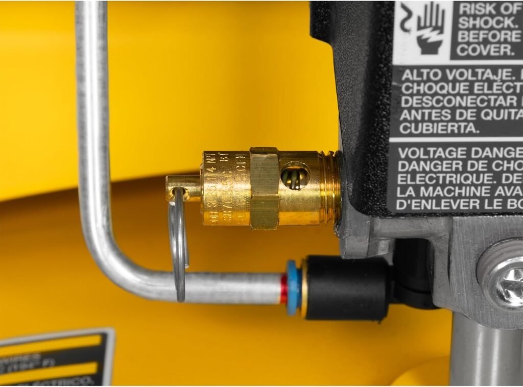 DEWALT 80 Gallon Vertical Air Compressor, 5 HP, 175 Max PSI, Single Stage, Oil Lube, 230V - High Performance Industrial Air Compressor for Professional Use - Durable and Efficient 80 Gallon Compressor