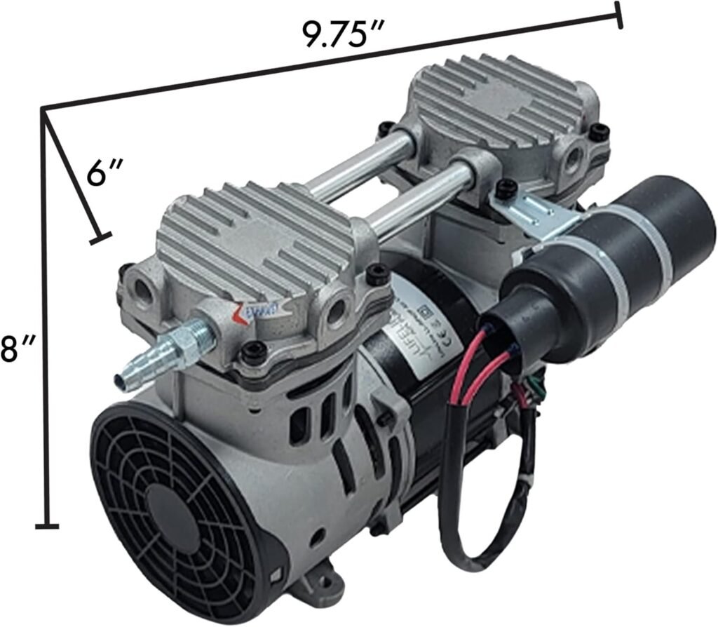 HALF OFF PONDS 3.9 CFM Deep Water Aeration Rocking Piston Air Compressor with Cabinet for Aeration of Ponds and Lakes - PA-RP60P-CAB