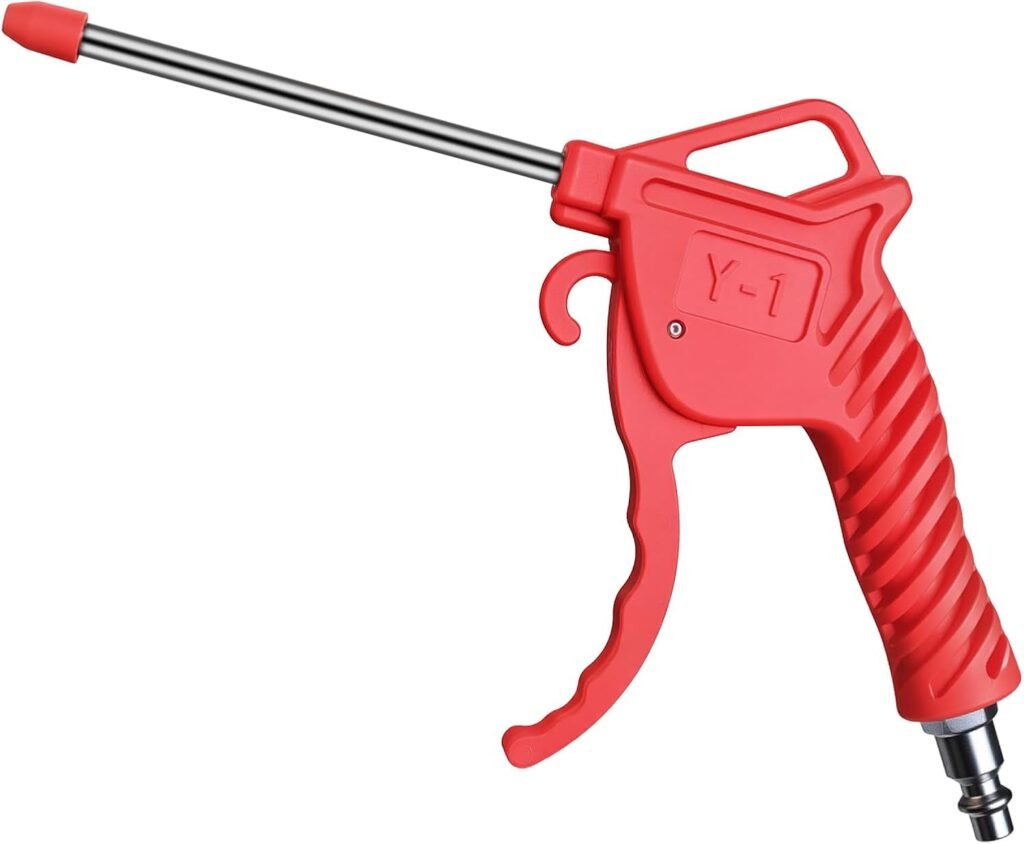 High-Power Air Blow Gun Industrial  Household Dual-Purpose Air Duster Rubber Guard Nozzle Compressor Dust Cleaning Tool Car Detailing Cleaning Tool