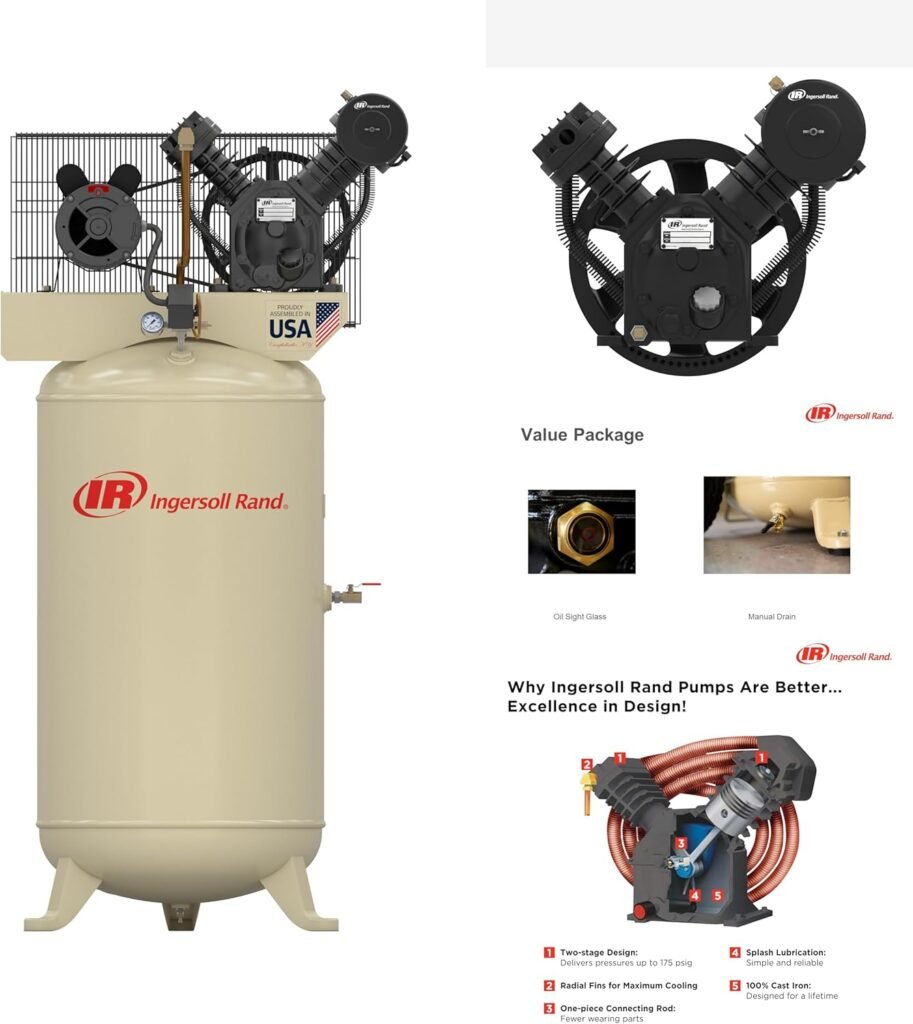 Ingersoll-Rand 2340N5-V 5hp 80 gal Two-Stage Compressor (230/1) 45464989