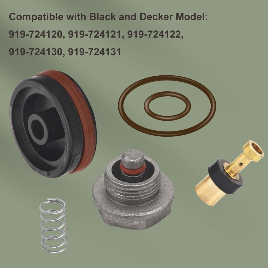 N008792 Air Compressor Regulator Repair kit, Compatible With Craftsman/Dewalt/Porter Cable Air Compressor Regulator Fits C002 C006 1WC94 1WC95 D55155 D55168 D55167 D55684