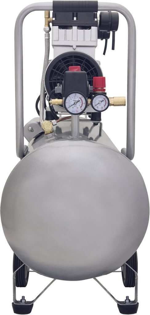 California Air Tools 15020C Ultra Quiet  Oil-Free 2.0 Hp 15.0 gallon Steel Tank Air Compressor and California Air Tools 317 Water and Oil Air Filter