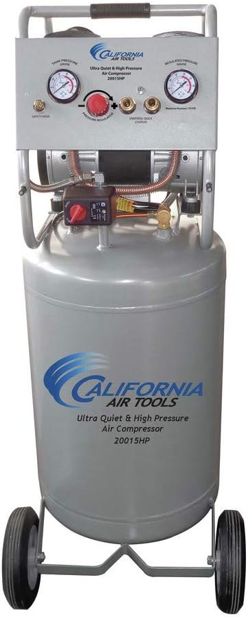 California Air Tools CAT-20015HPAD Ultra Quiet  Oil-Free 1.5 hp, 20 gallon 175 PSI Two Stage Air Compressor with Automatic Drain Valve