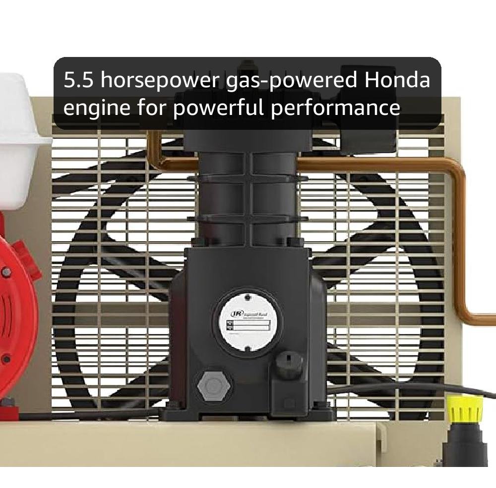 Ingersoll-Rand SS3J5.5GH-WB 5.5 Horsepower 8 Gallon Oiled Gas Twin Pontoon Compressor