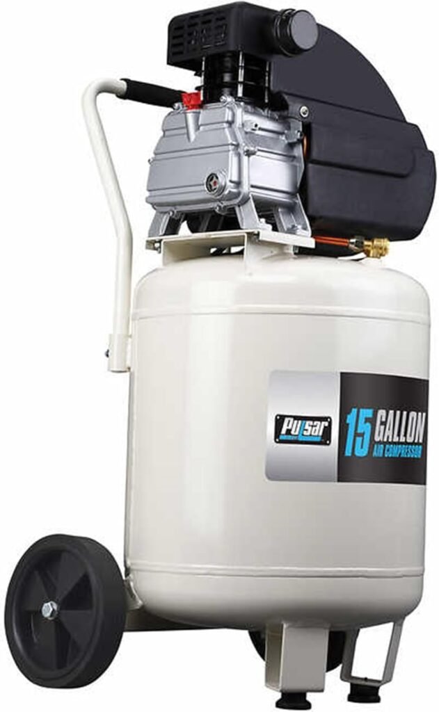 Pulsar 15 Gallon Vertical Tank Portable Electric Air Compressor with Accessories  Added Tool Kit, PCE6150VK