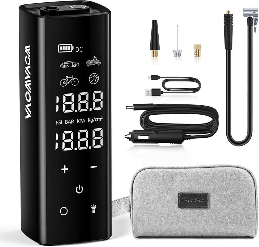 Tire lnflator Portable Air Compressor, 150PSI Cordless 4X Faster Inflation, 12000 mAh Air Pump, 7.4 Touch Full Screen, Tire Pump with Tire Gauge Pressure for Car/Motorcycle/Bike, Dual-Use Type Tire lnflator Portable Air Compressor, 150PSI Cordless 4X Faster Inflation, 12000 mAh Air Pump, 7.4 Touch Full Screen, Tire Pump with Tire Gauge Pressure for Car/Motorcycle/Bike, Dual-Use Type