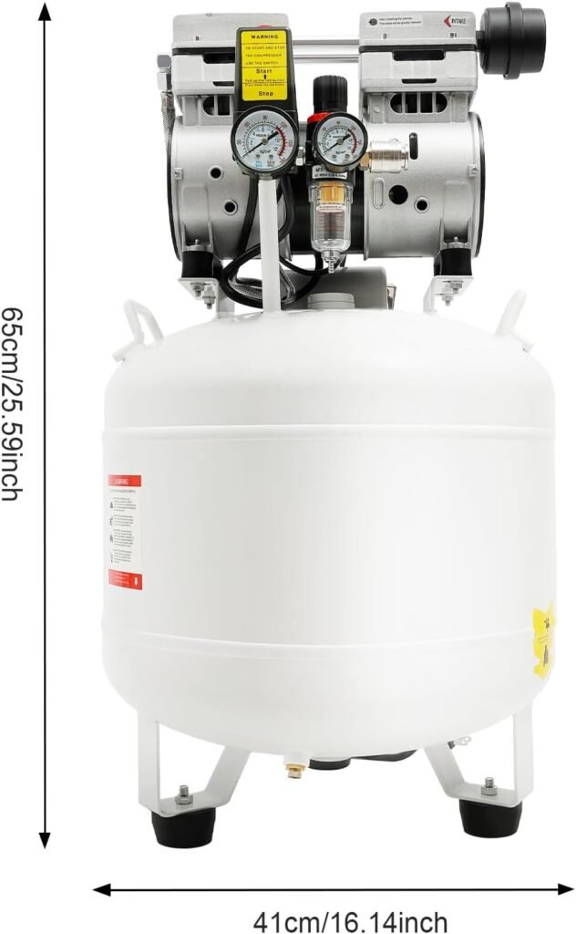 Air Compressor Silent Air Compressor Oilless 115PSI 0.75KW 110V