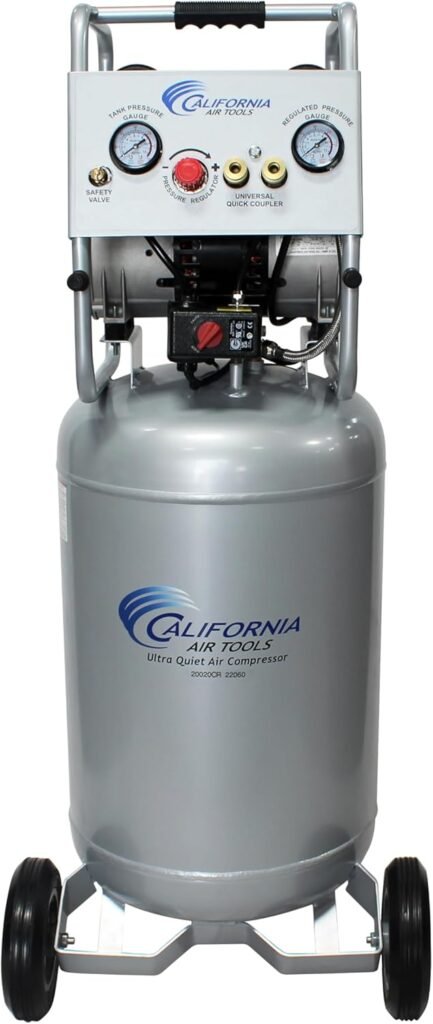 CALIFORNIA AIR TOOLS 20020CR-22060 Ultra Quiet  Oil-Free Continuous Run 2.0 Hp 20 Gallon Air Compressor