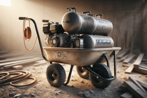 DEWALT 8 Gallon Gas Powered Wheelbarrow Air Compressor Review