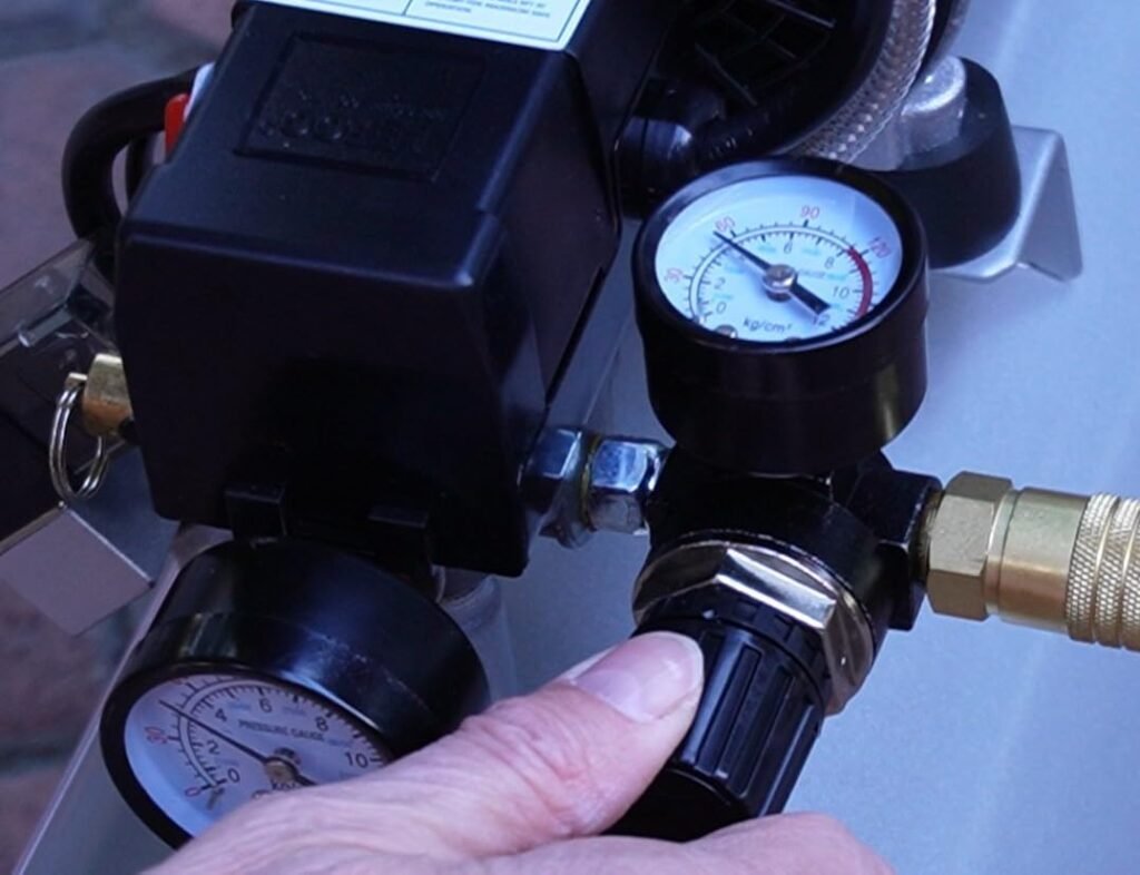 California Air Tools 4710SQ Quiet Compressor 4.7 gallons 60 dB California Air Tools 4710SQ Quiet Compressor 4.7 gallons 60 dB