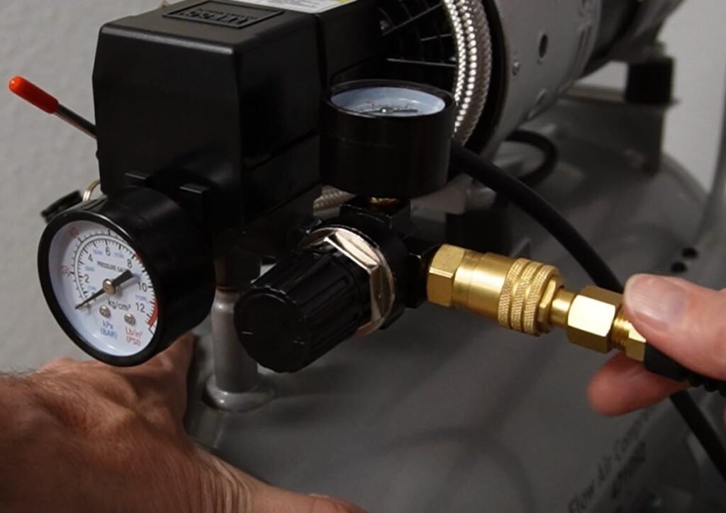 California Air Tools 4710SQ Quiet Compressor 4.7 gallons 60 dB California Air Tools 4710SQ Quiet Compressor 4.7 gallons 60 dB