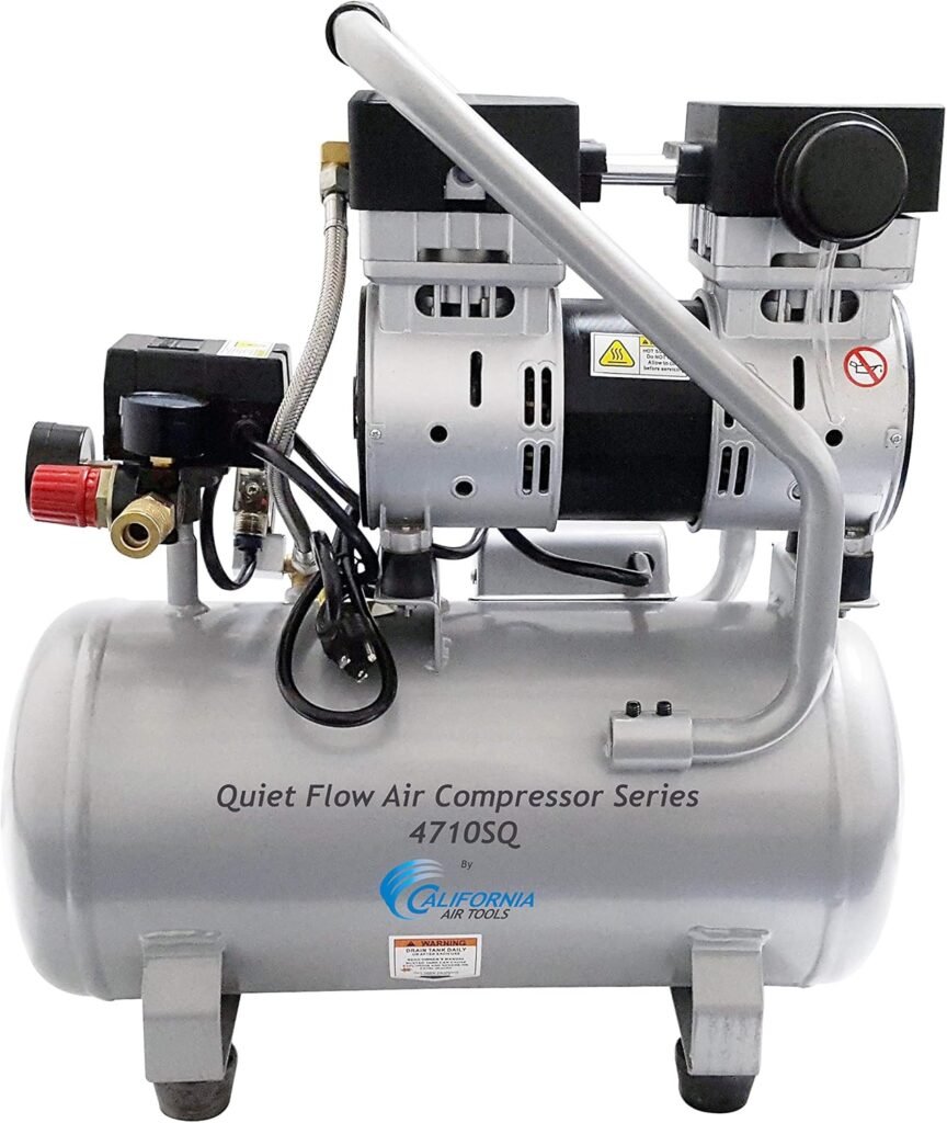 California Air Tools 4710SQ Quiet Compressor 4.7 gallons 60 dB California Air Tools 4710SQ Quiet Compressor 4.7 gallons 60 dB