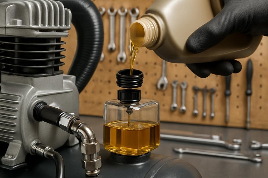 change compressor oil regularly