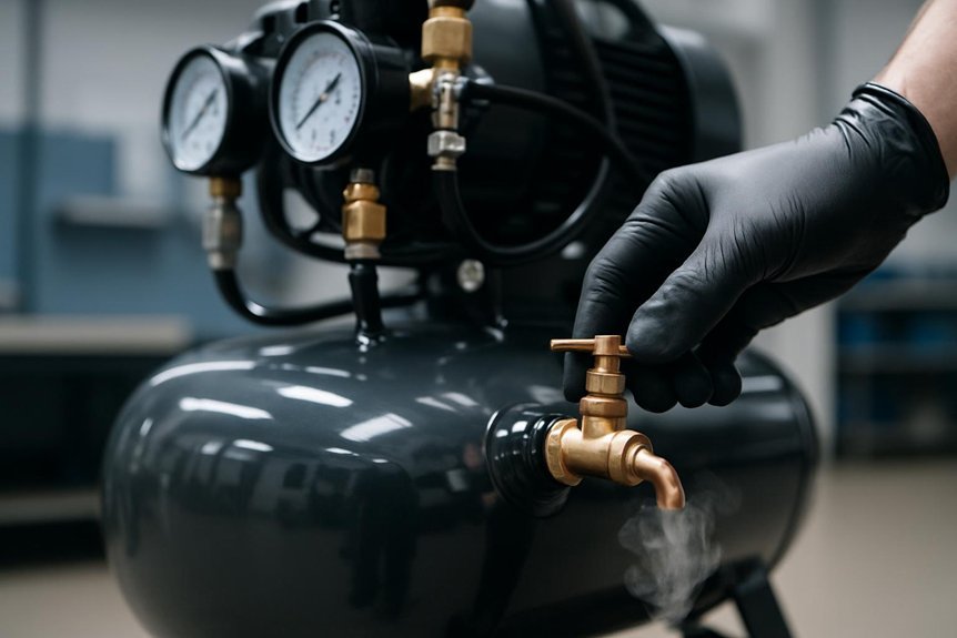 drain moisture regularly daily