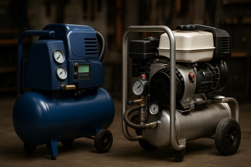 electric vs gas compressor differences