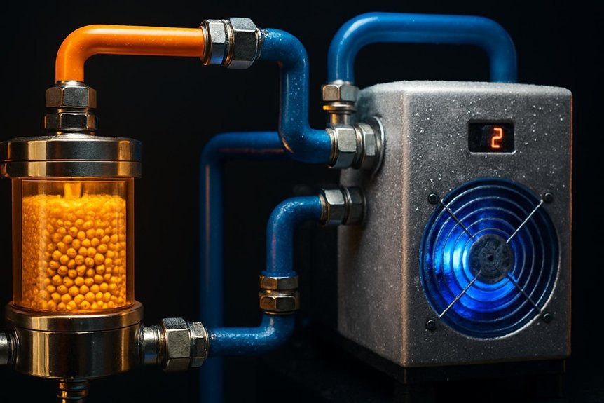 moisture removal mechanisms differ