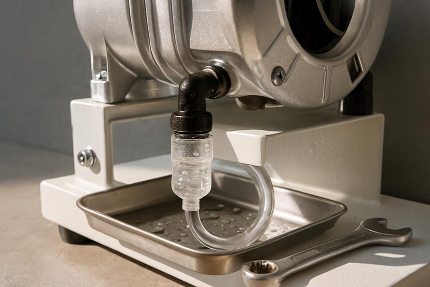 proper condensate drainage procedures