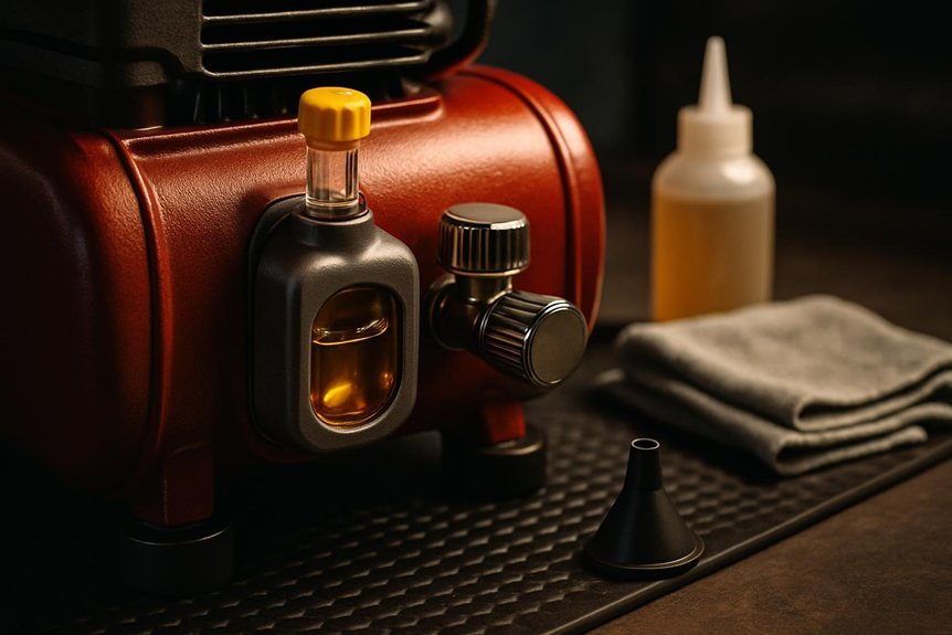 regular oil checks and lubrication