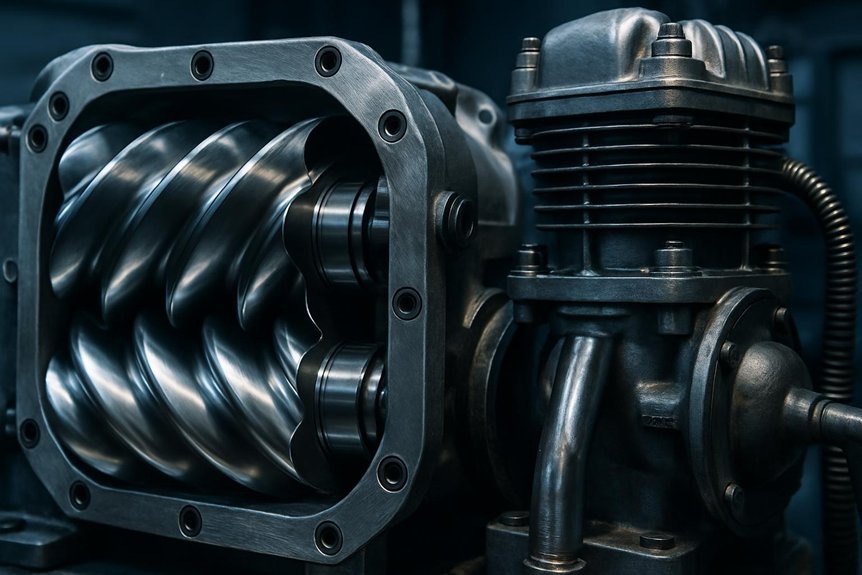 rotary screw vs piston compression