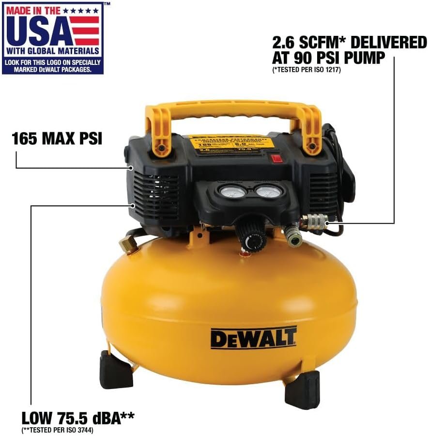 DEWALT Pancake Air Compressor, Gallon, PSI (DWFP55126) DEWALT Pancake Air Compressor, Gallon, PSI (DWFP55126)