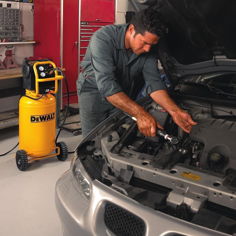 DEWALT Vertical Portable Compressor, 1.9 Hp Psi Oil Free High Pressure Low Noise (D55168) DEWALT Vertical Portable Compressor, 1.9 Hp Psi Oil Free High Pressure Low Noise (D55168)