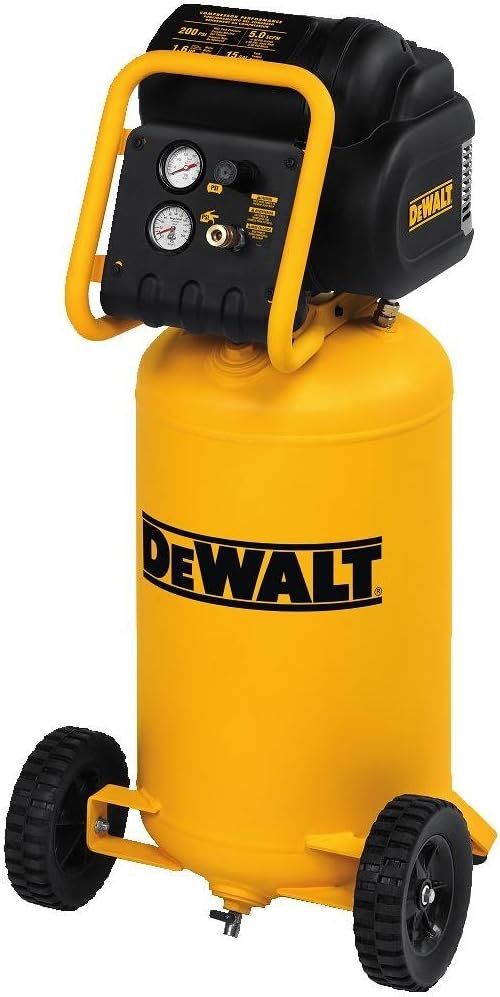 DEWALT Vertical Portable Compressor, 1.9 Hp Psi Oil Free High Pressure Low Noise (D55168) DEWALT Vertical Portable Compressor, 1.9 Hp Psi Oil Free High Pressure Low Noise (D55168)