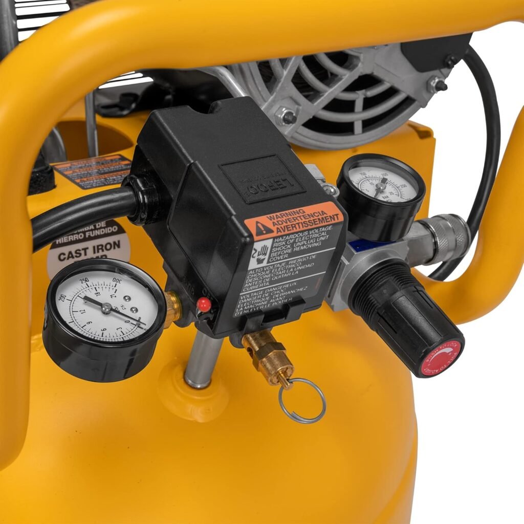 DEWALT Gallon Portable Air Compressor with Max PSI Electric, Oil Lube, Vertical DEWALT Gallon Portable Air Compressor with Max PSI Electric, Oil Lube, Vertical