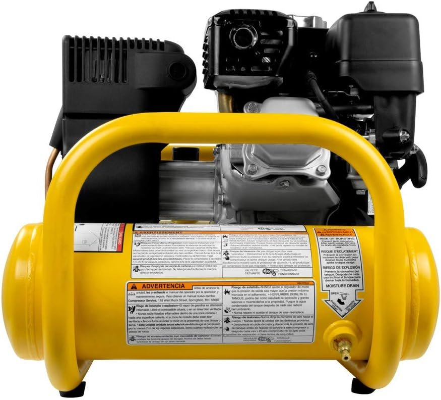 DeWalt Gallon Portable Gas Powered Oil Free Honda Engine Direct Drive Air Compressor (DXCMTA5590412) DeWalt Gallon Portable Gas Powered Oil Free Honda Engine Direct Drive Air Compressor (DXCMTA5590412)