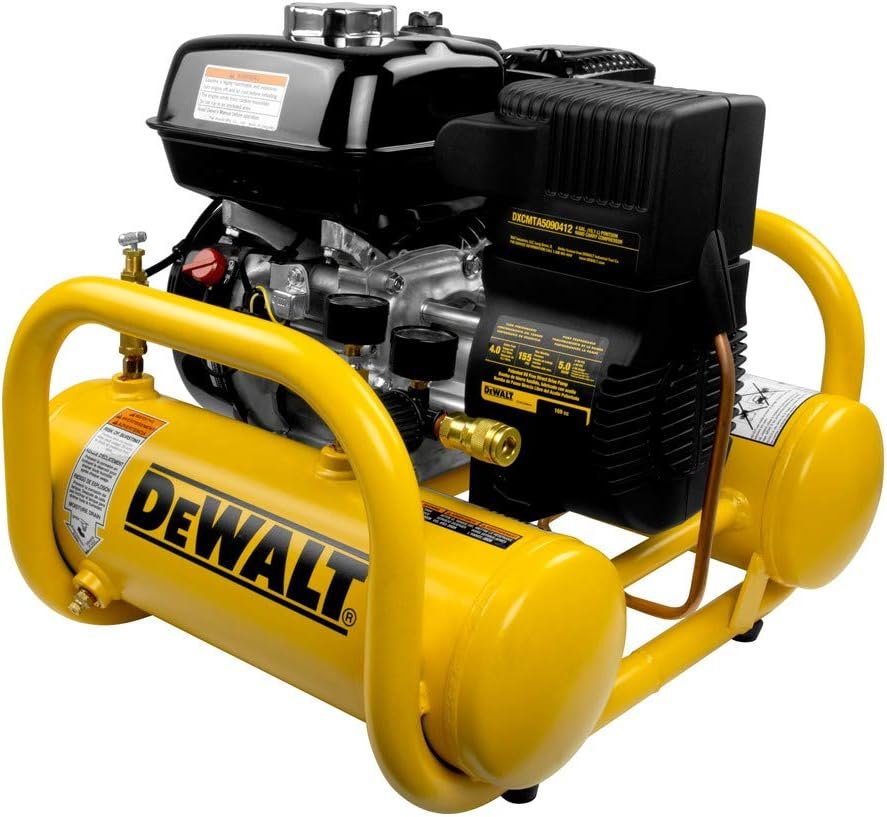 DeWalt Gallon Portable Gas Powered Oil Free Honda Engine Direct Drive Air Compressor (DXCMTA5590412) DeWalt Gallon Portable Gas Powered Oil Free Honda Engine Direct Drive Air Compressor (DXCMTA5590412)