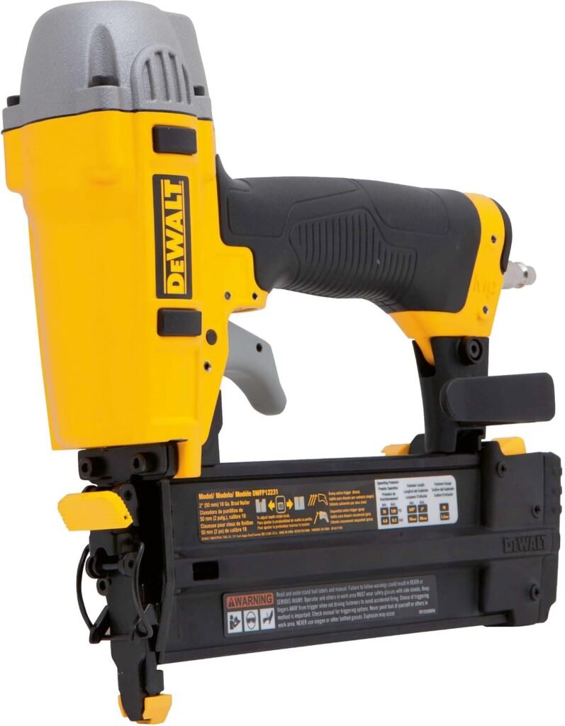 DEWALT Pancake Air Compressor with Max PSI and 2.6 CFM @ PSI and Gauge Brad Nailer Combo Kit DEWALT Pancake Air Compressor with Max PSI and 2.6 CFM @ PSI and Gauge Brad Nailer Combo Kit