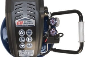 Campbell Hausfeld 26 Gallon Vertical Air Compressor, Oil Free, 150 Max PSI
