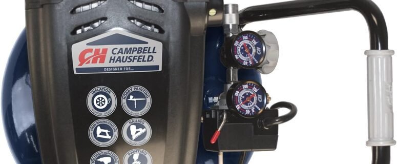 Campbell Hausfeld 26 Gallon Vertical Air Compressor, Oil Free, 150 Max PSI