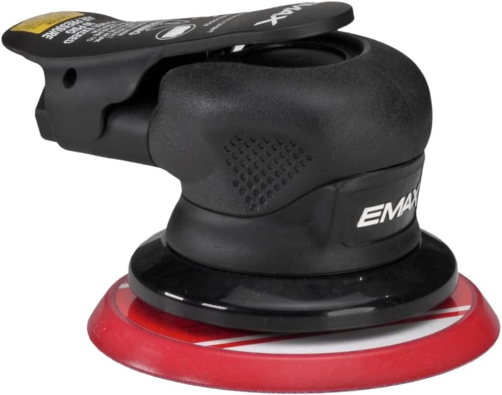 Orbital Air Sander with Vacuum, 6, Industrial Duty, Model EATOS60S1P by EMAX Compressor